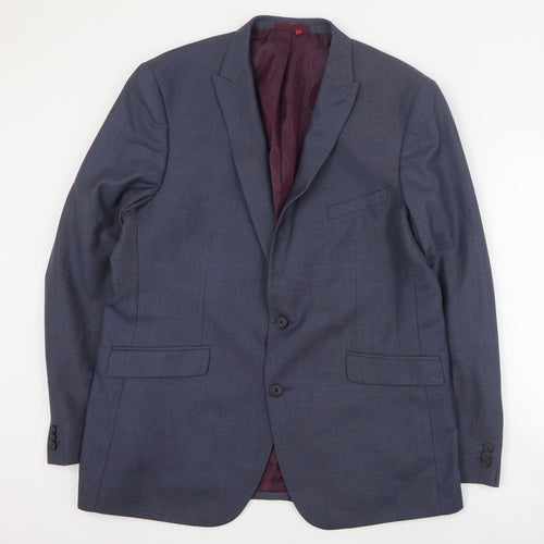 Taylor & Wright Mens Blue  Polyester Jacket Suit Jacket Size XL