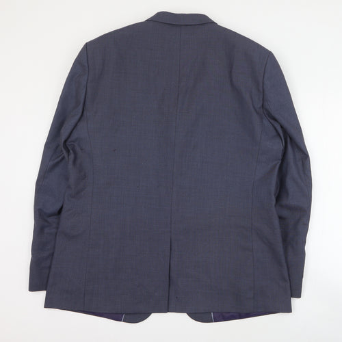 Taylor & Wright Mens Blue  Polyester Jacket Suit Jacket Size XL