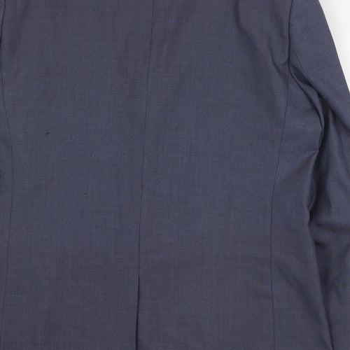 Taylor & Wright Mens Blue  Polyester Jacket Suit Jacket Size XL