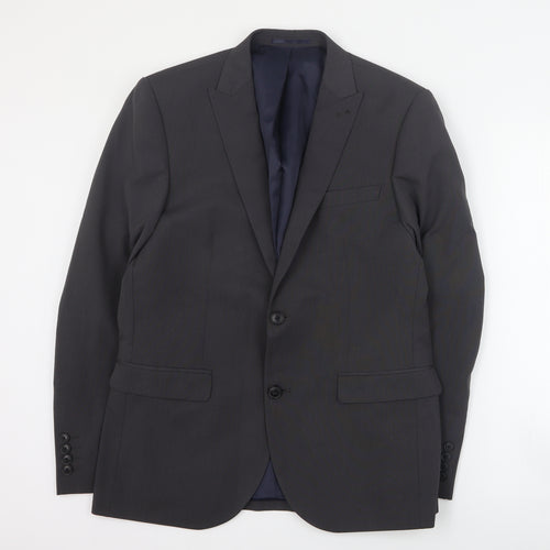NEXT Mens Grey  Polyester Jacket Suit Jacket Size L