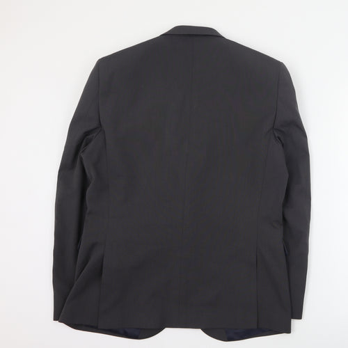 NEXT Mens Grey  Polyester Jacket Suit Jacket Size L