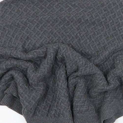 Ameryllis Womens Grey High Neck  Viscose Pullover Jumper Size M