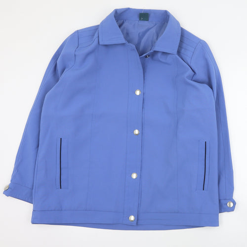 Amber Womens Blue   Pea Coat Coat Size 18  Snap