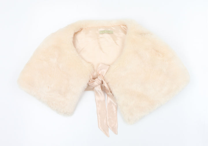 No 1 Tommy Parkham Womens Pink Acrylic Shawl/Wrap - Faux fur