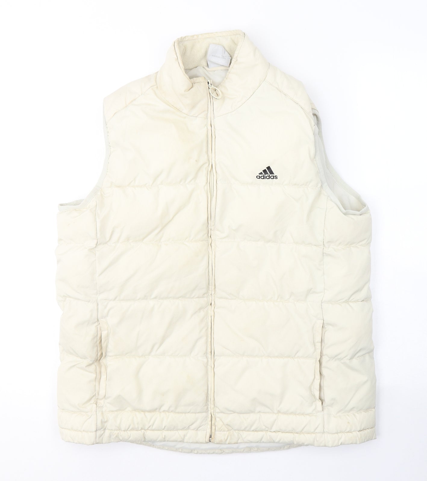 adidas Womens Ivory   Gilet Coat Size 16  Zip