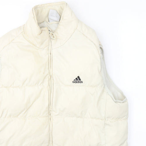 adidas Womens Ivory   Gilet Coat Size 16  Zip