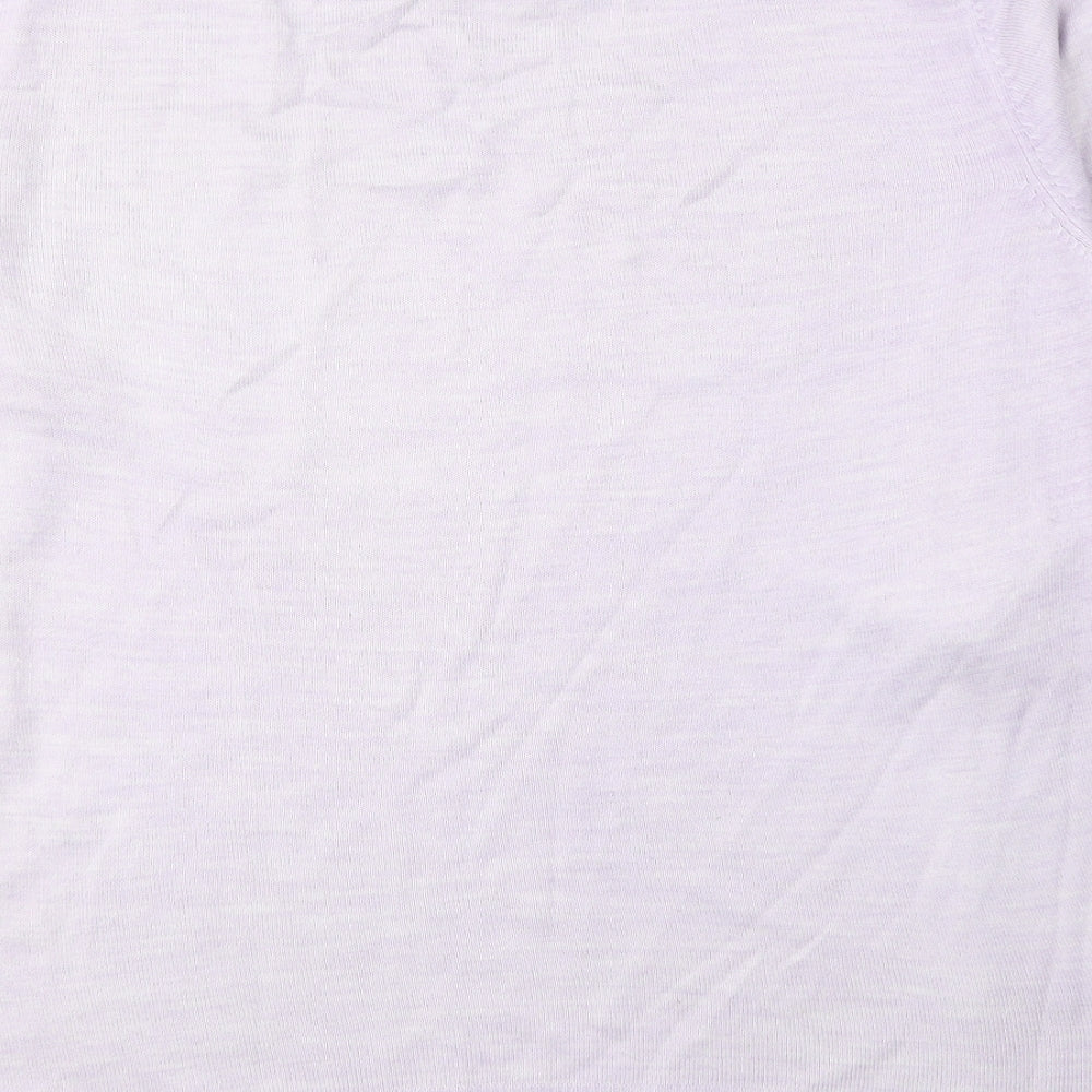 Atmosphere Womens Purple Round Neck  Acrylic Pullover Jumper Size 14