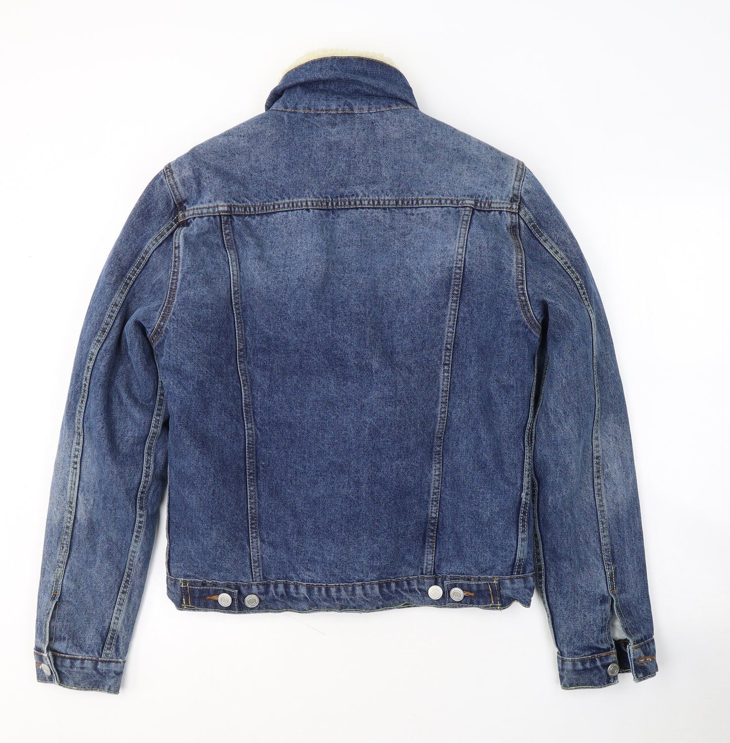 BROKEN STANDARD Womens Blue   Jacket Coat Size M  Button