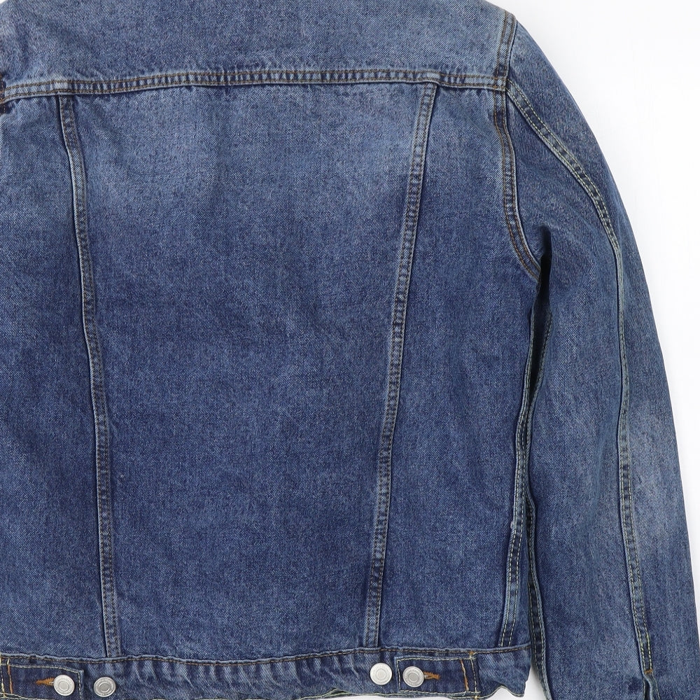 BROKEN STANDARD Womens Blue   Jacket Coat Size M  Button