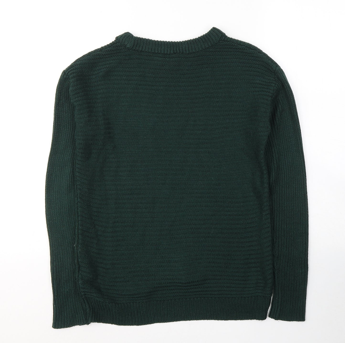 Dorothy Perkins Womens Green Round Neck  Acrylic Pullover Jumper Size 6