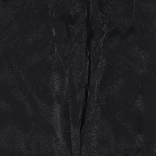 Preworn Womens Black  Viscose Trousers  Size 14 L31 in Regular Button