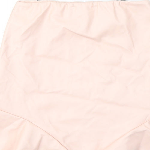 PRETTYLITTLETHING Womens Pink  Polyester Trumpet Skirt Size 6