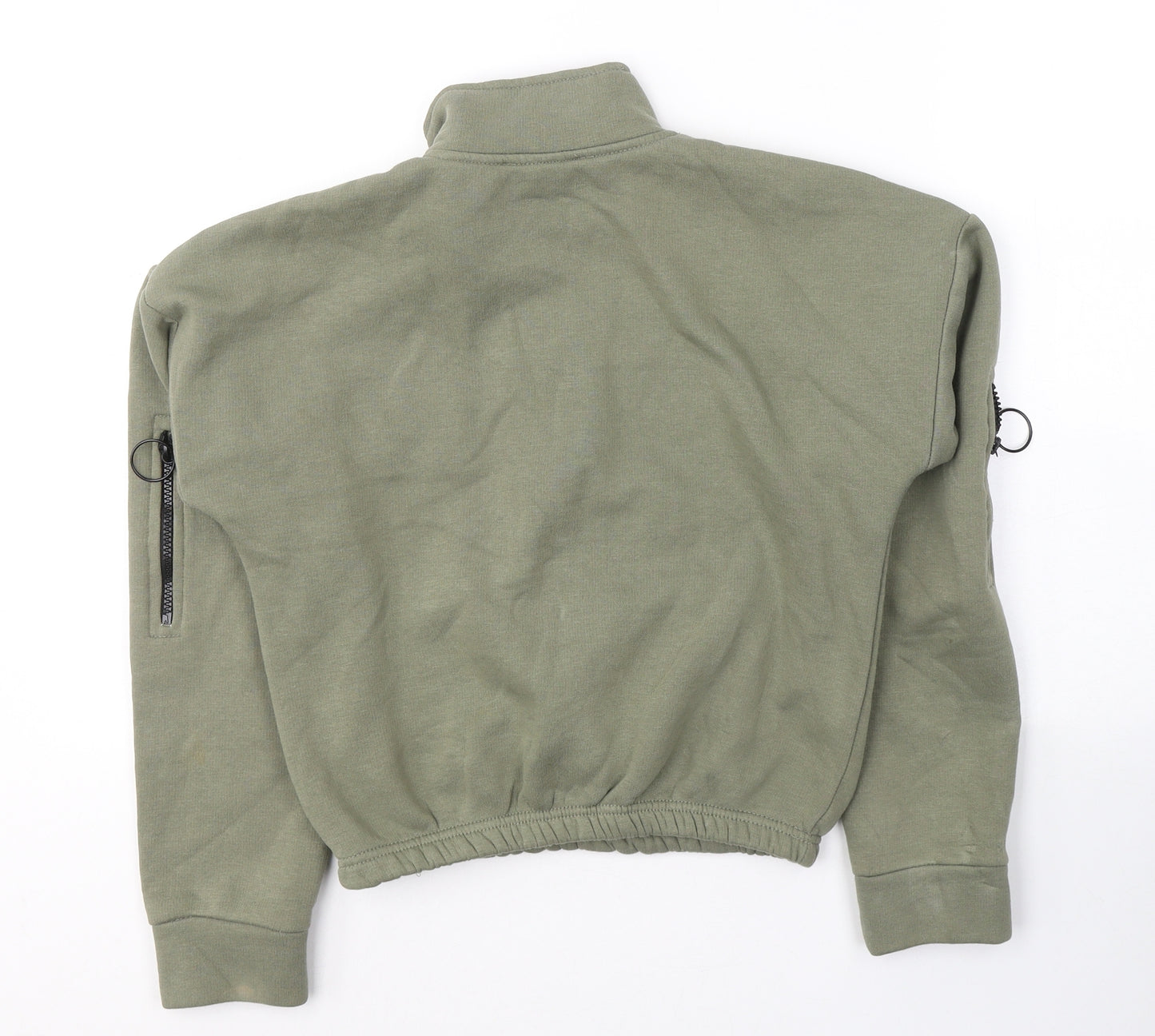 Select Womens Green  Cotton Pullover Sweatshirt Size S  Pullover - New Season