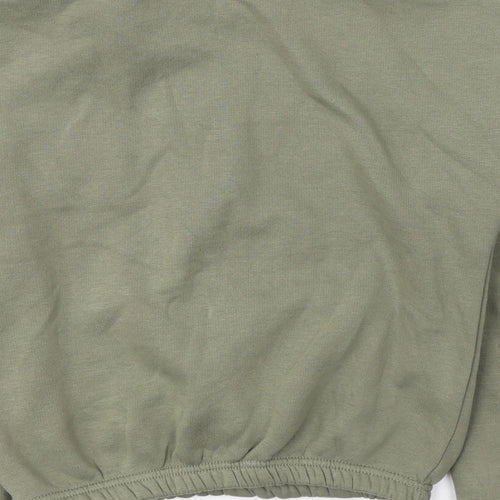 Select Womens Green  Cotton Pullover Sweatshirt Size S  Pullover - New Season
