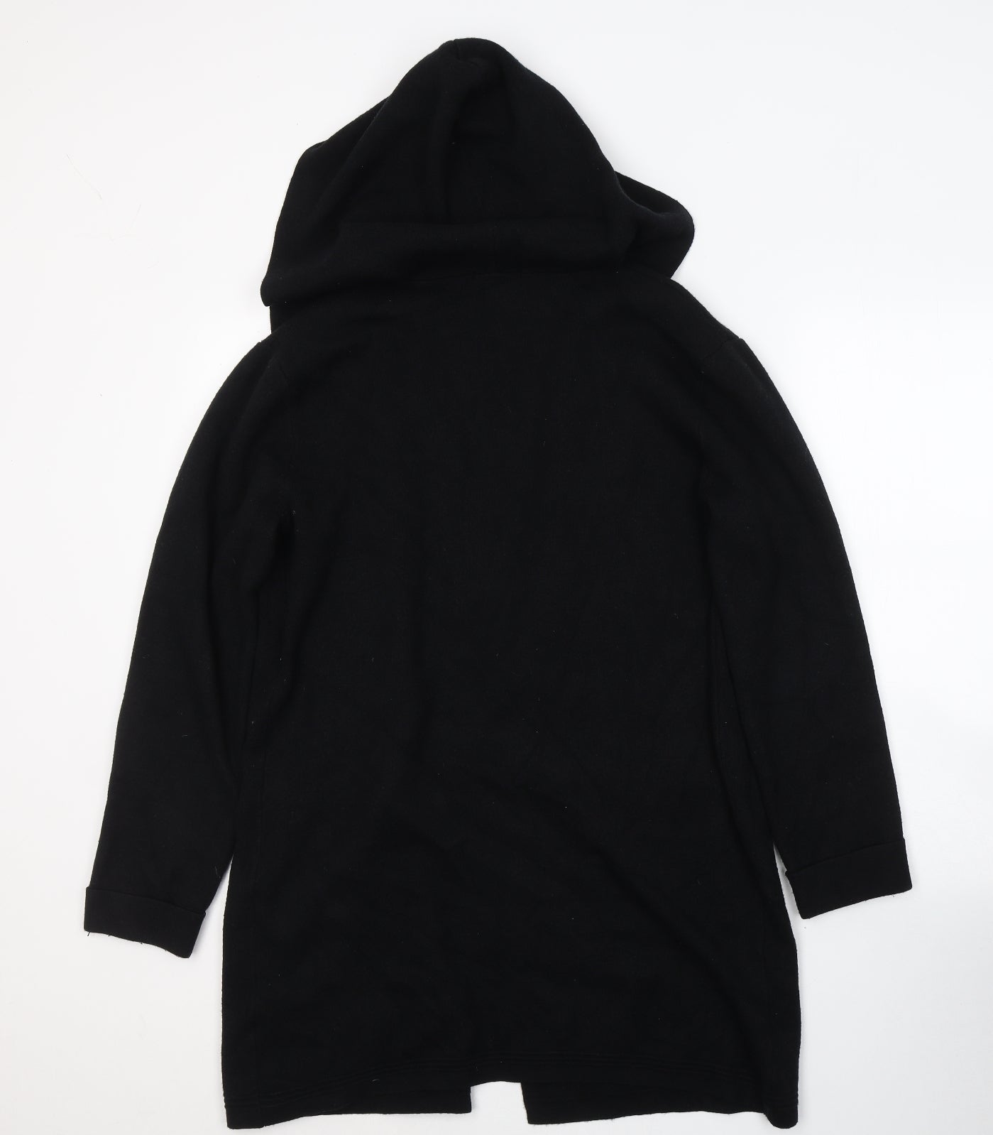 TU Womens Black V-Neck  Viscose Cardigan Jumper Size M
