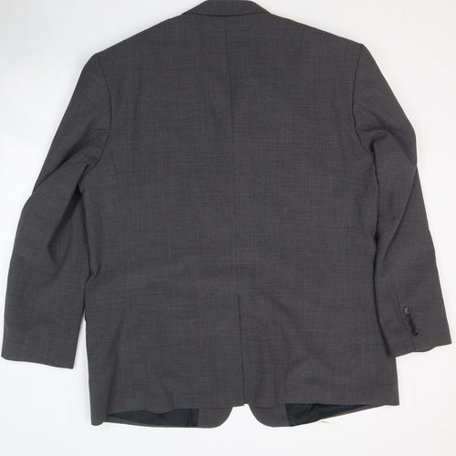 Brooke Taverner    Mens Grey  Polyester Jacket Suit Jacket Size 48