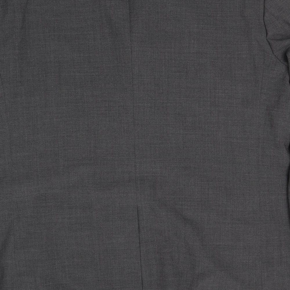 Brooke Taverner    Mens Grey  Polyester Jacket Suit Jacket Size 48