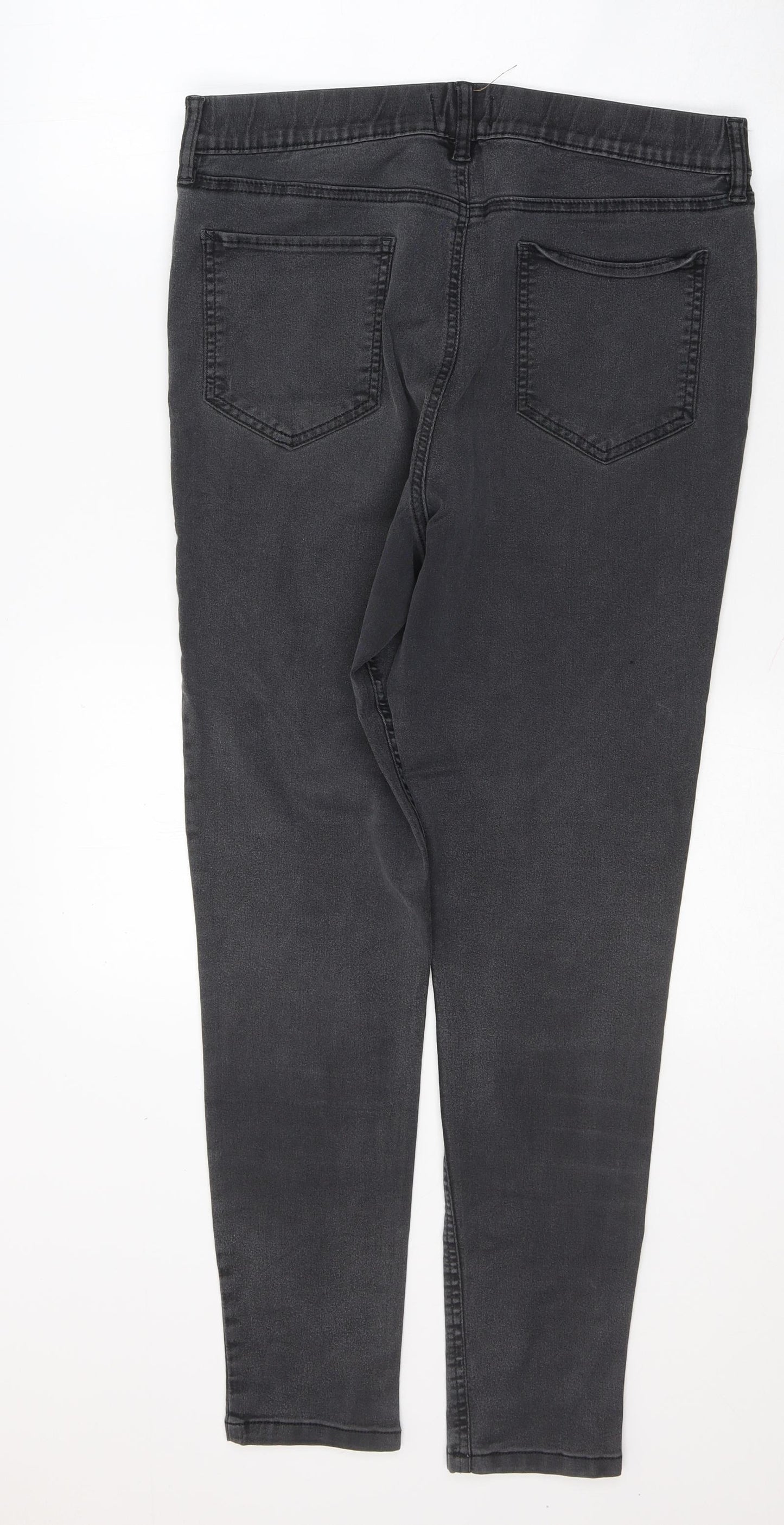 F&F Womens Black  Cotton Jegging Jeans Size 18 L28 in Regular