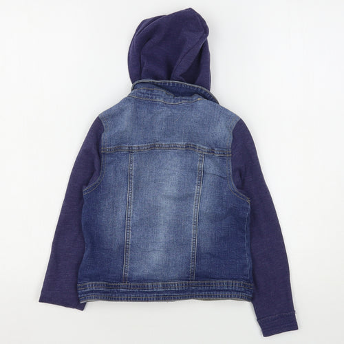 Justice Girls Blue   Jacket  Size 8 Years  Snap