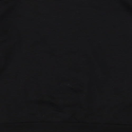 Bershka Womens Black  Polyester Pullover Sweatshirt Size S
