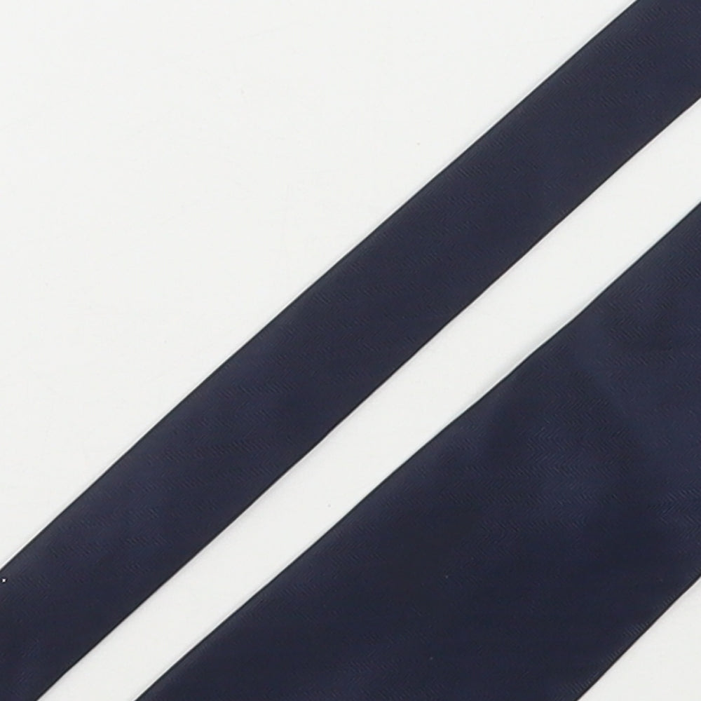 St Bernard Mens Blue  Polyester Pointed Tie One Size