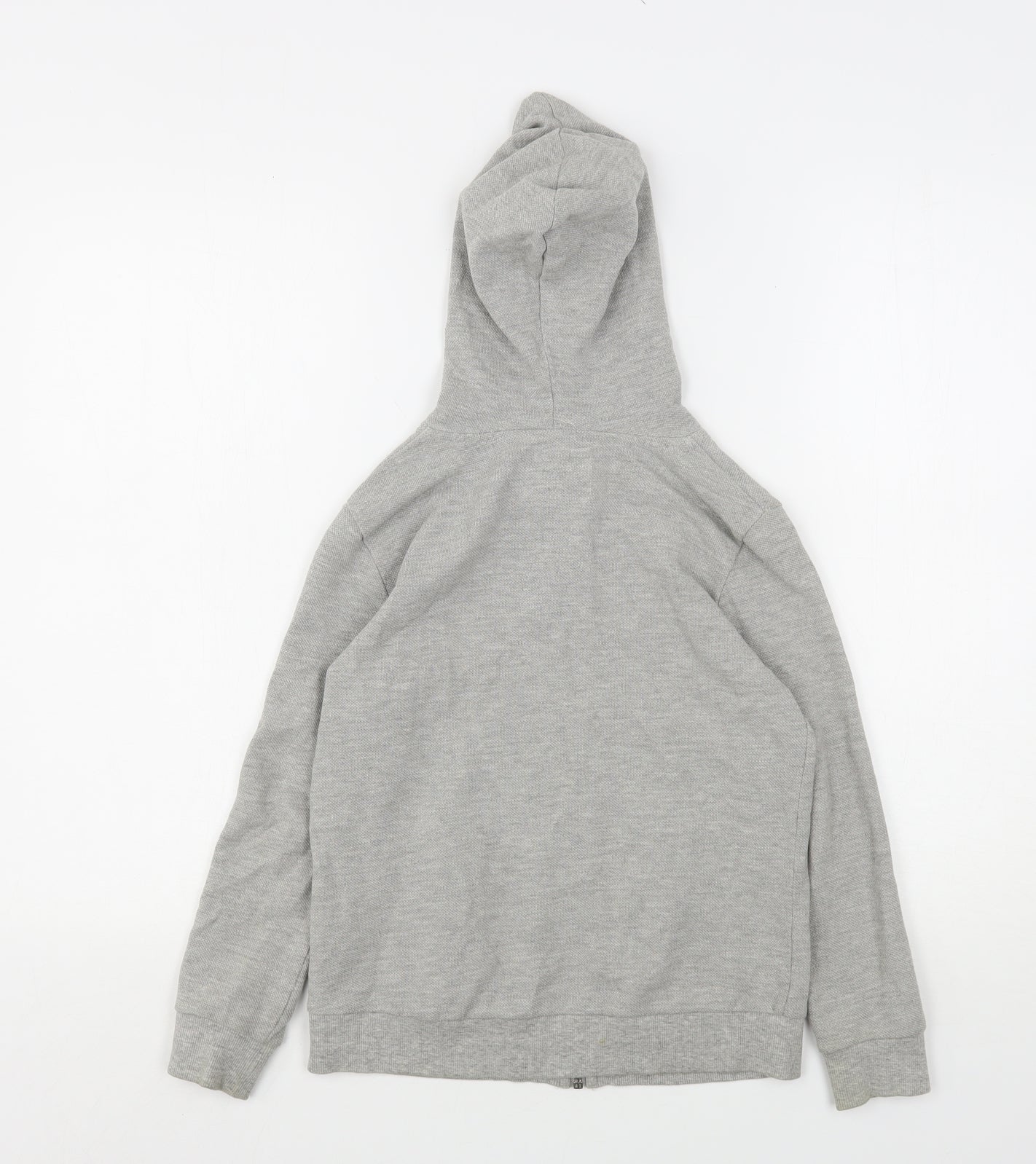 Zara Boys Grey  Cotton Full Zip Hoodie Size 8 Years