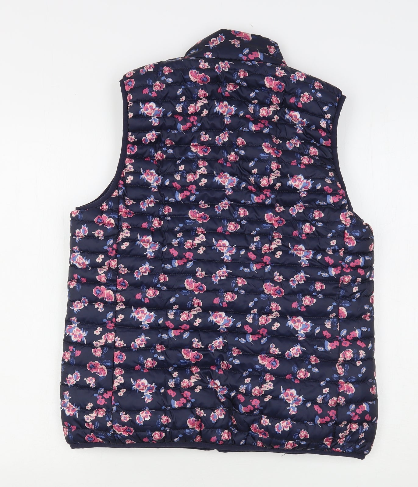 ESMARA Womens Multicoloured Floral  Gilet Coat Size 12  Snap