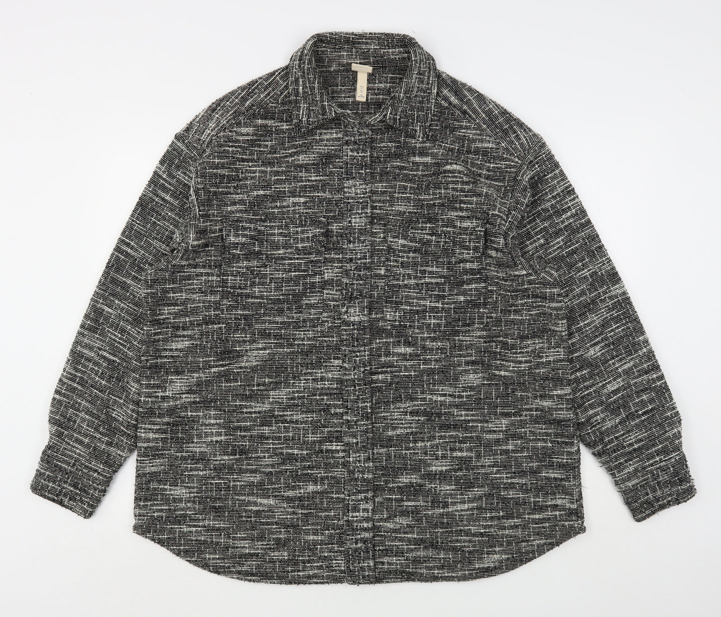 H&M Womens Grey   Jacket  Size S   - Shirt Jacket