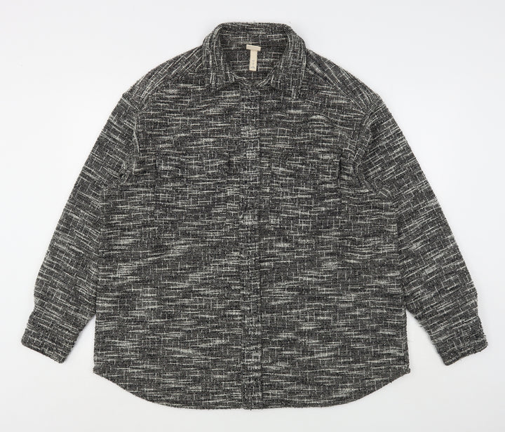H&M Womens Grey   Jacket  Size S   - Shirt Jacket