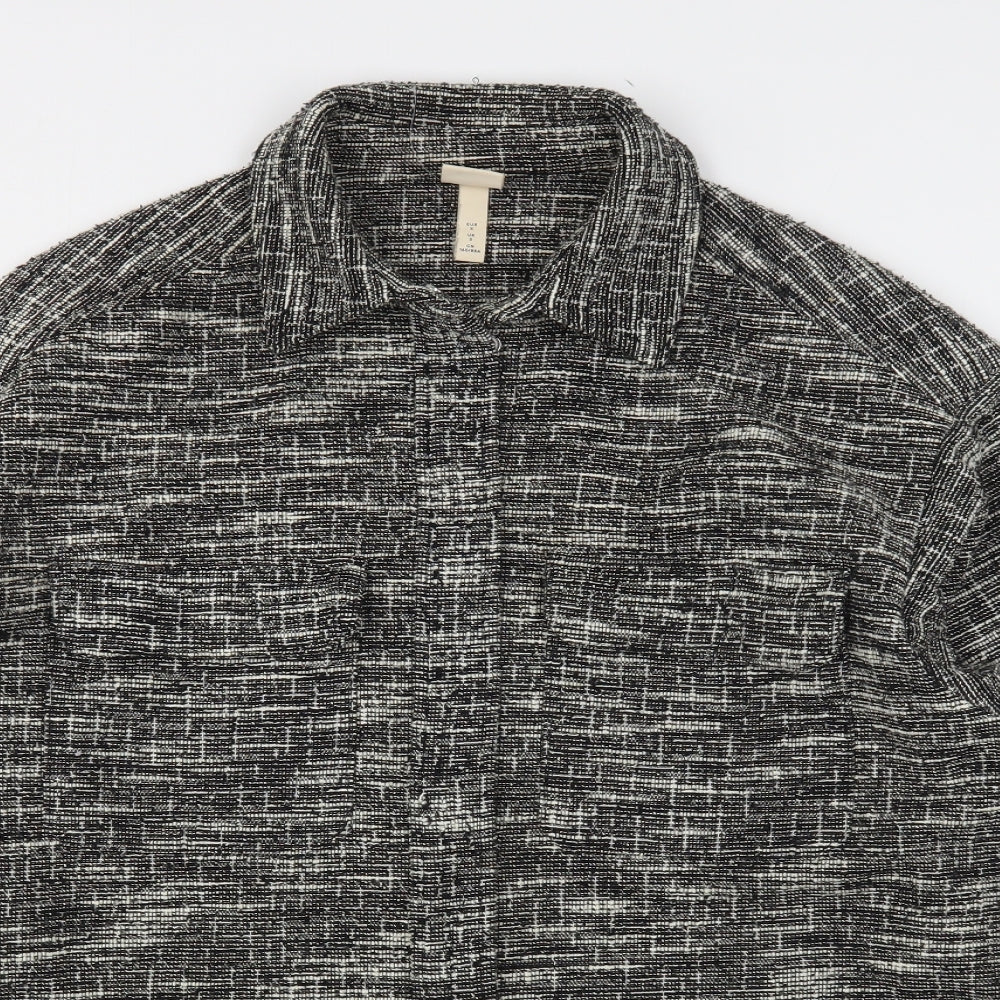 H&M Womens Grey   Jacket  Size S   - Shirt Jacket