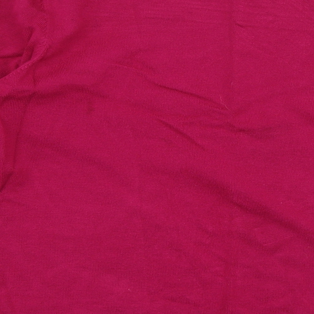 bonmarche Womens Pink Boat Neck  Viscose Pullover Jumper Size 16