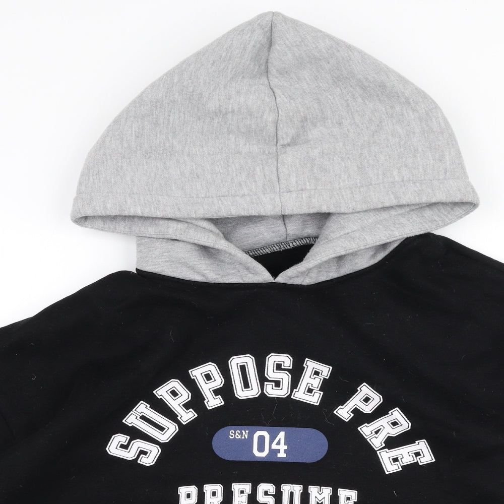 Dazy Womens Black  Polyester Pullover Hoodie Size M  Pullover