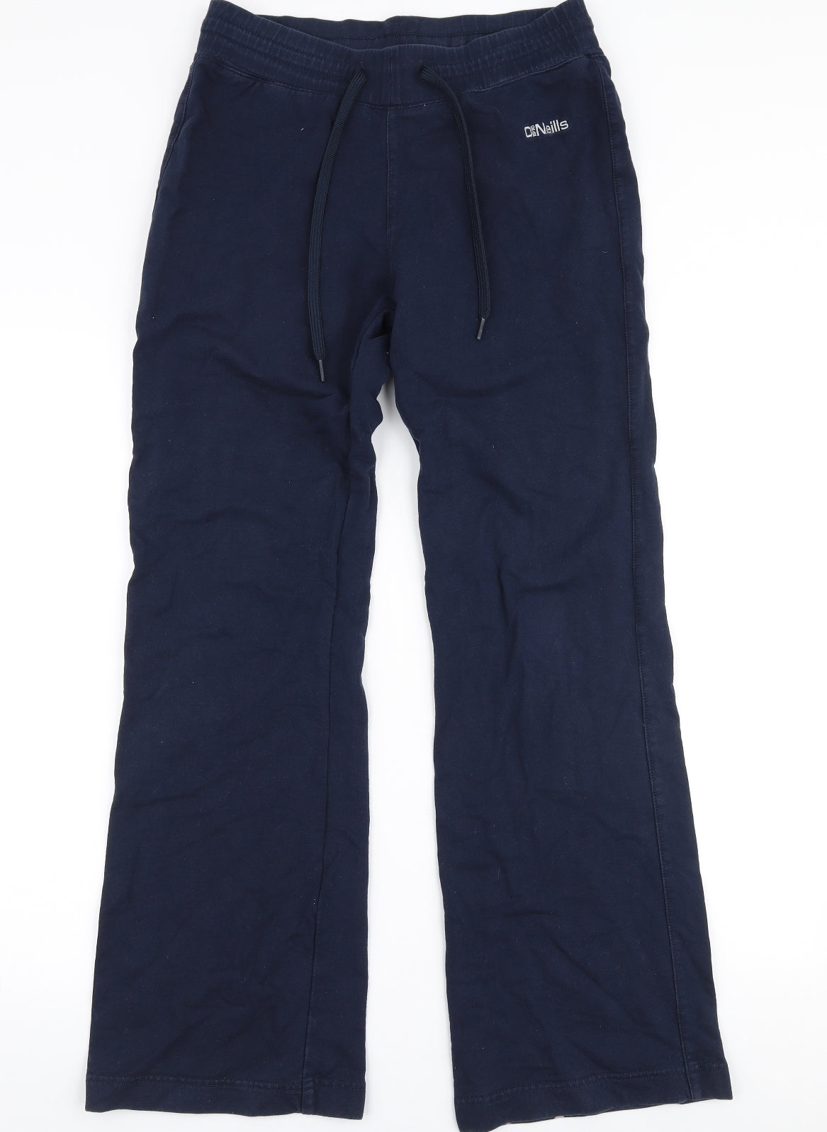 O'Neills Womens Blue  Cotton Jogger Trousers Size 12 L30 in Regular Drawstring