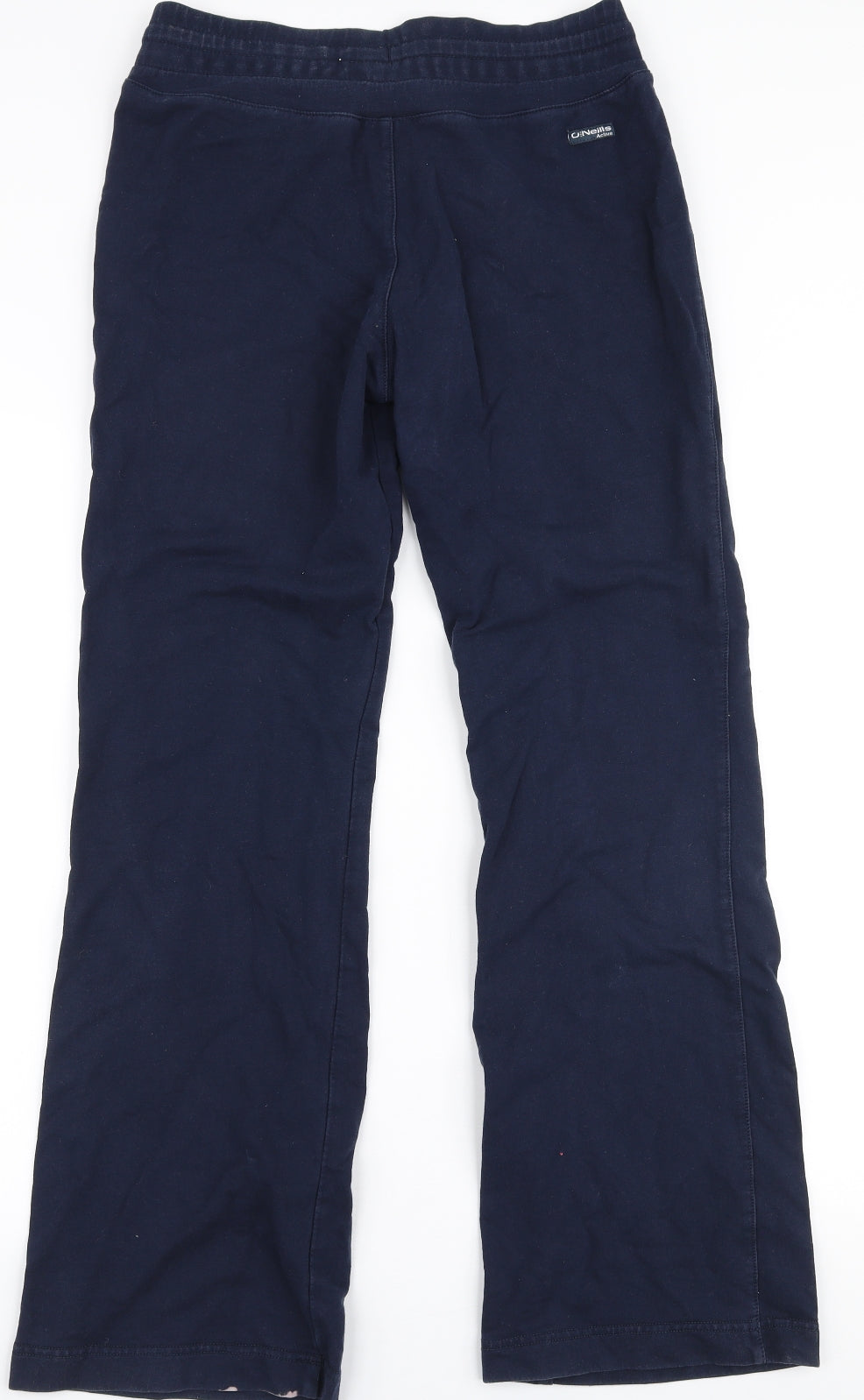 O'Neills Womens Blue  Cotton Jogger Trousers Size 12 L30 in Regular Drawstring