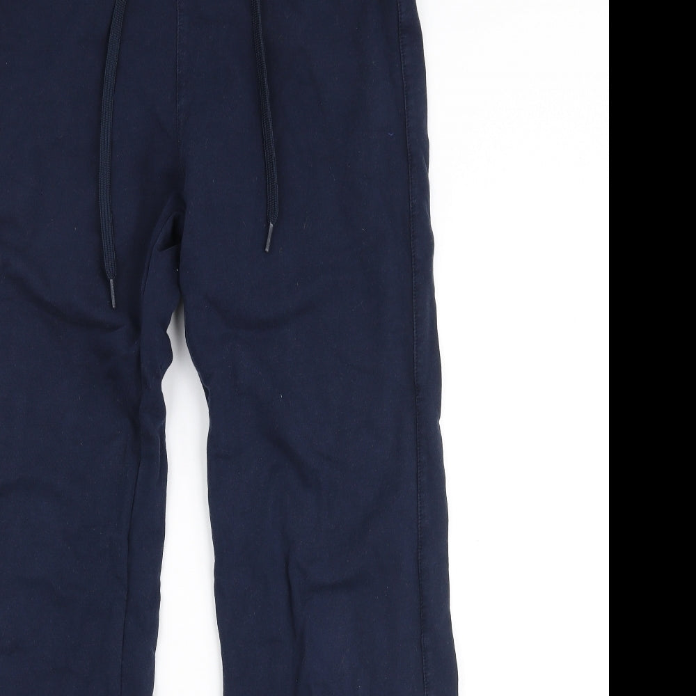 O'Neills Womens Blue  Cotton Jogger Trousers Size 12 L30 in Regular Drawstring