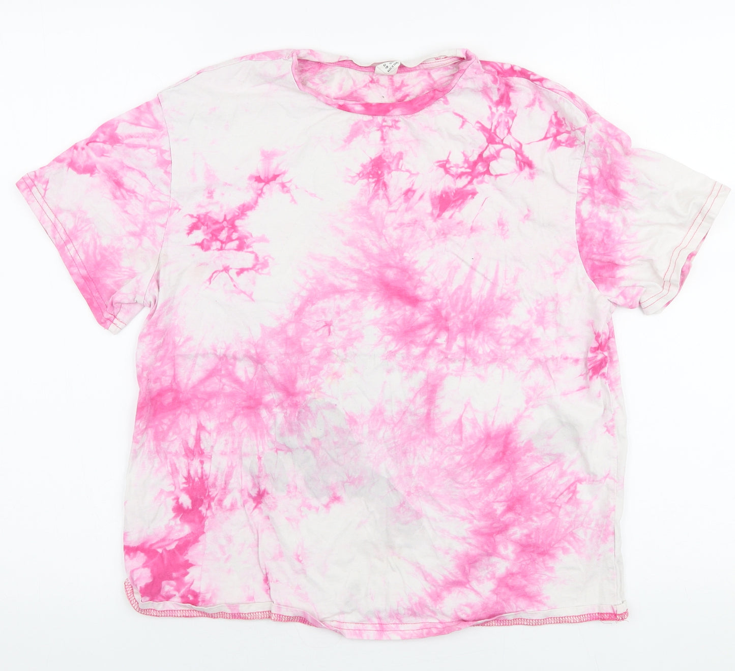 SheIn Girls Pink  Polyester Jersey T-Shirt Size 12-13 Years Round Neck Pullover