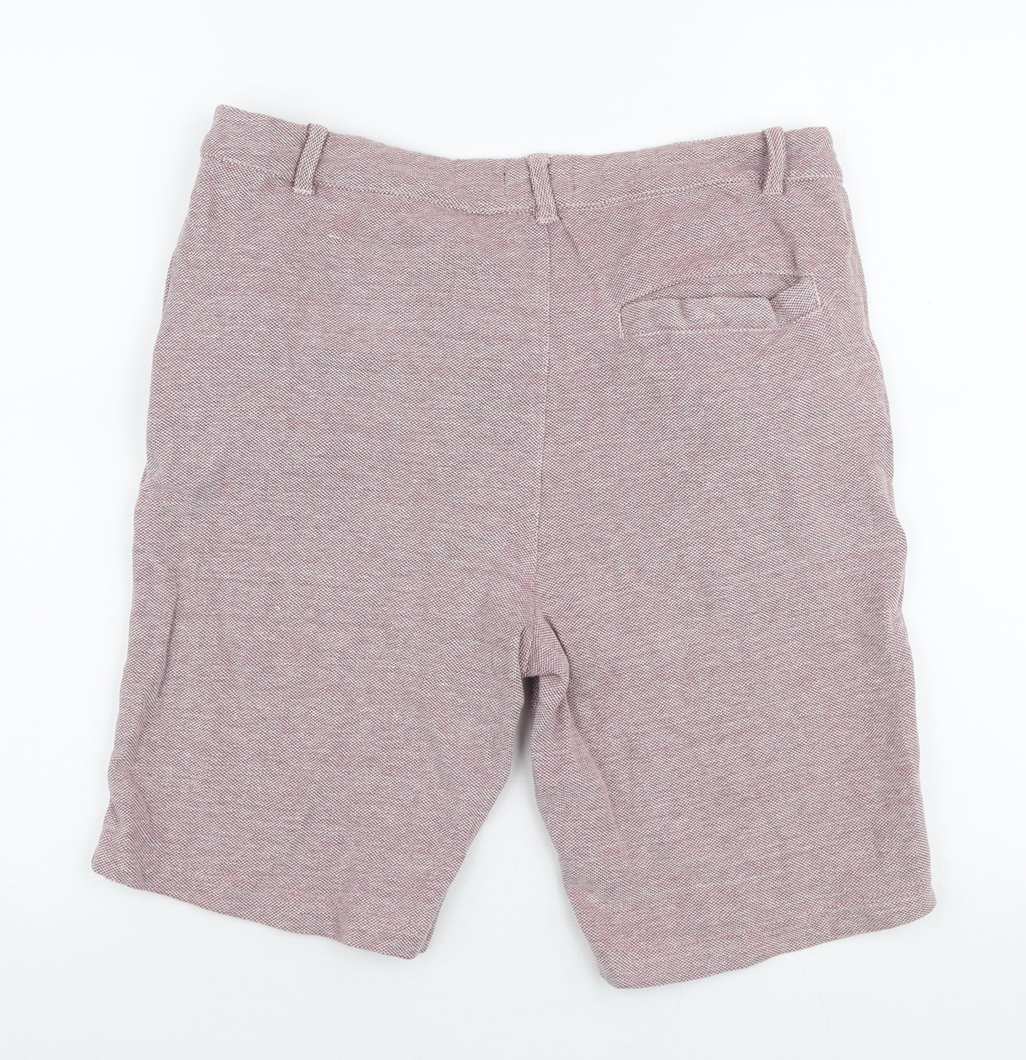 Burton Mens Red  Cotton  Shorts Size 32 in L9 in Regular Zip