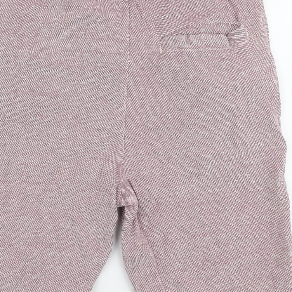 Burton Mens Red  Cotton  Shorts Size 32 in L9 in Regular Zip