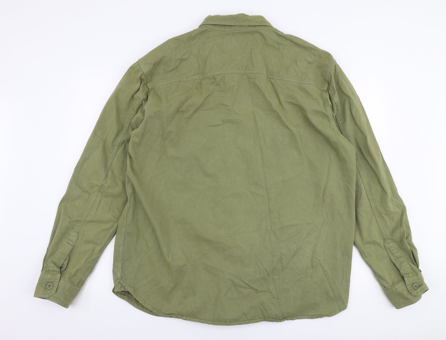 Pull & Bear Mens Green   Jacket  Size XL  Button