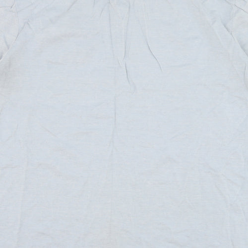 Linea Mens Blue  Cotton  Polo Size M Collared Pullover