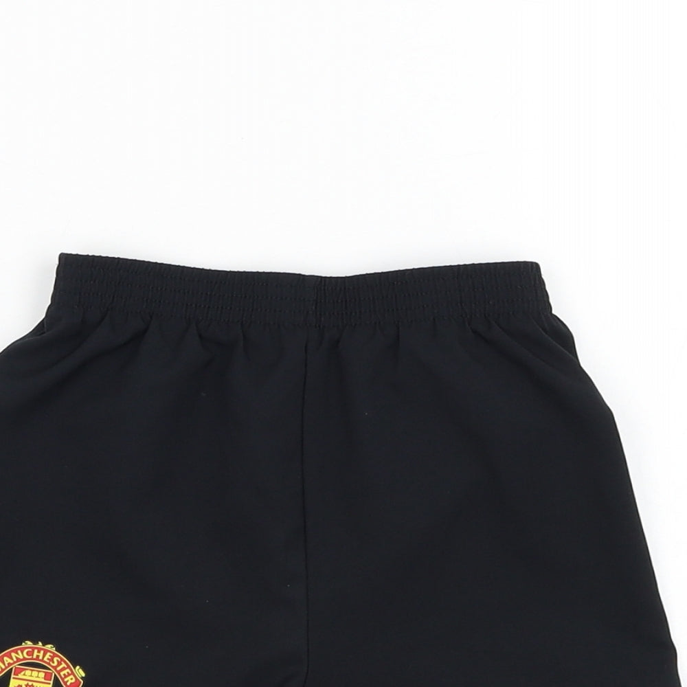 Nike Boys Black  Polyester Sweat Shorts Size 2-3 Years  Regular  - Manchester United