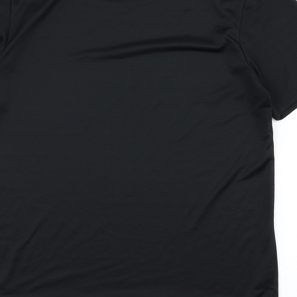 Nike Mens Black  Polyester Basic T-Shirt Size S Round Neck Pullover