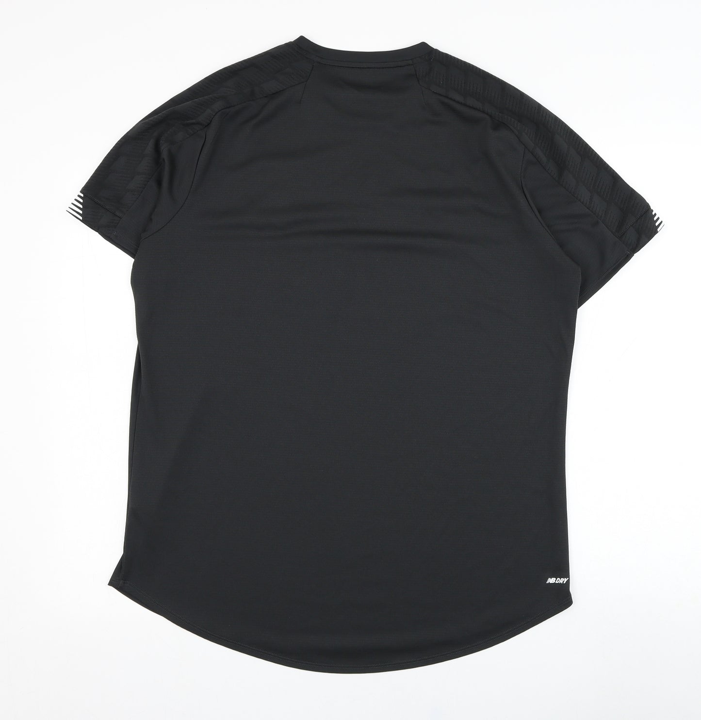 New Balance Mens Grey  Polyester Jersey T-Shirt Size XL Round Neck Pullover - Liverpool Football Club