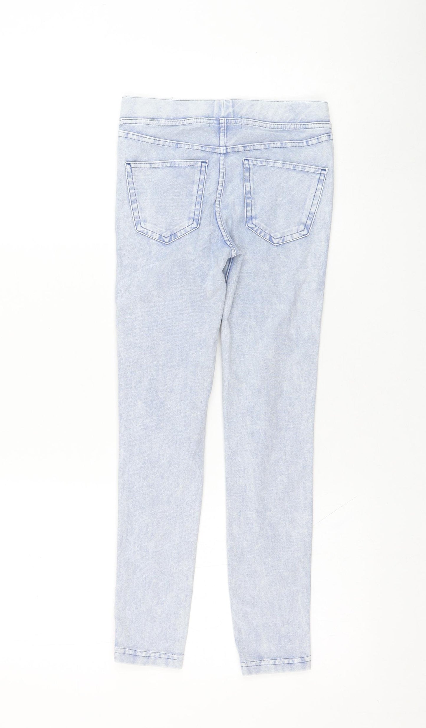 H&M Girls Blue  Cotton Skinny Jeans Size 8-9 Years  Regular Pullover