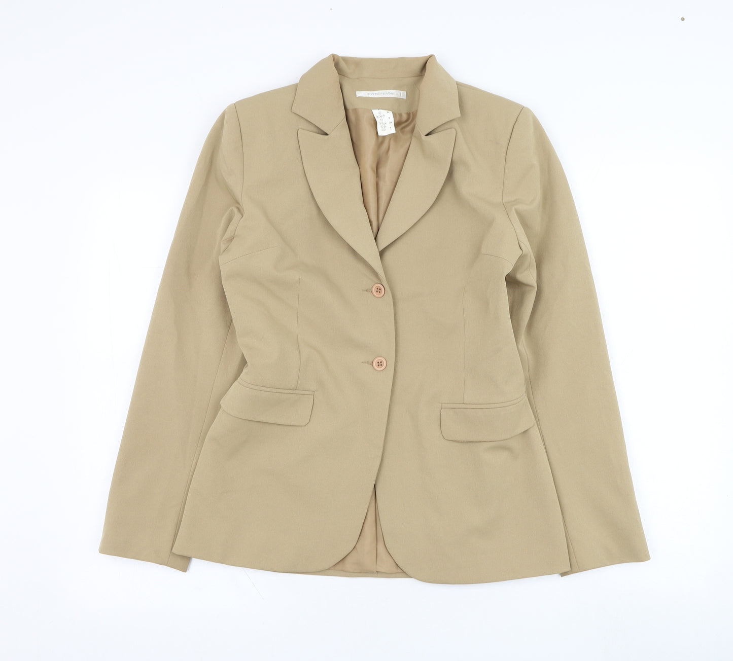 Cote Femme Womens Brown   Jacket Blazer Size 8  Button