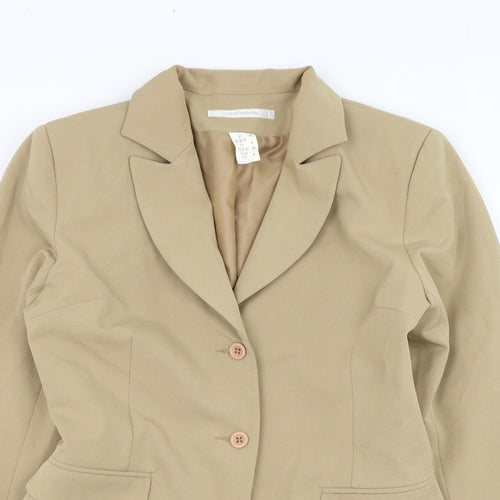 Cote Femme Womens Brown   Jacket Blazer Size 8  Button