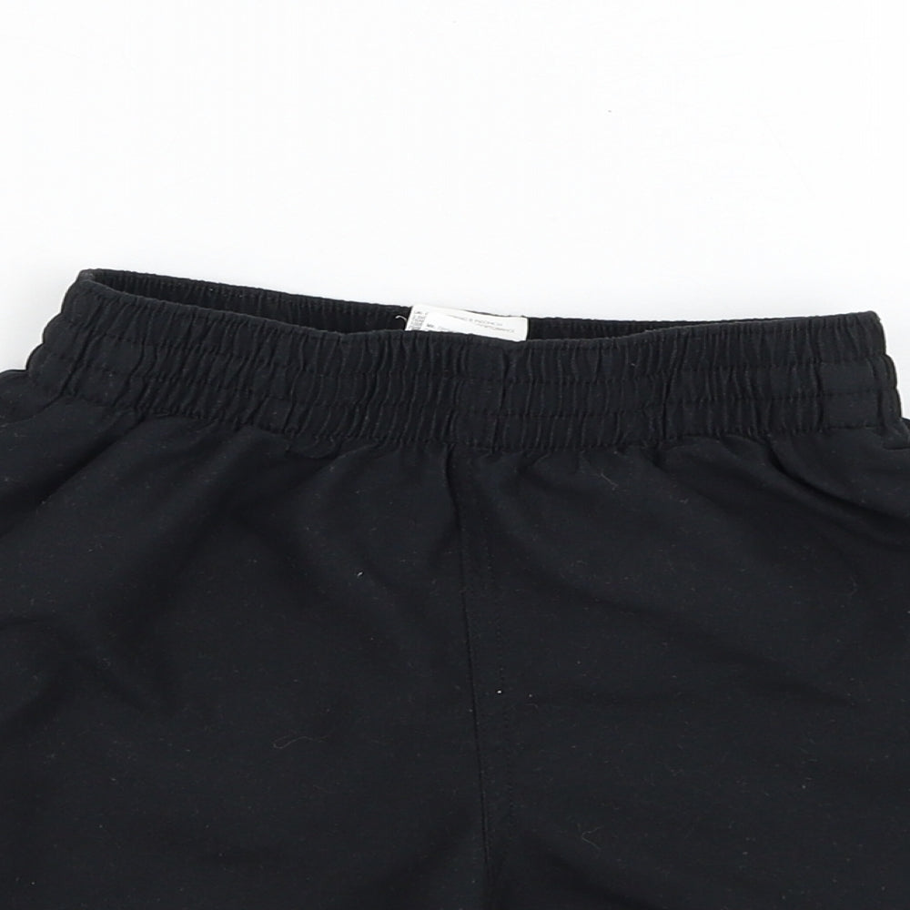 Nike Boys Black  Polyester Sweat Shorts Size S  Regular