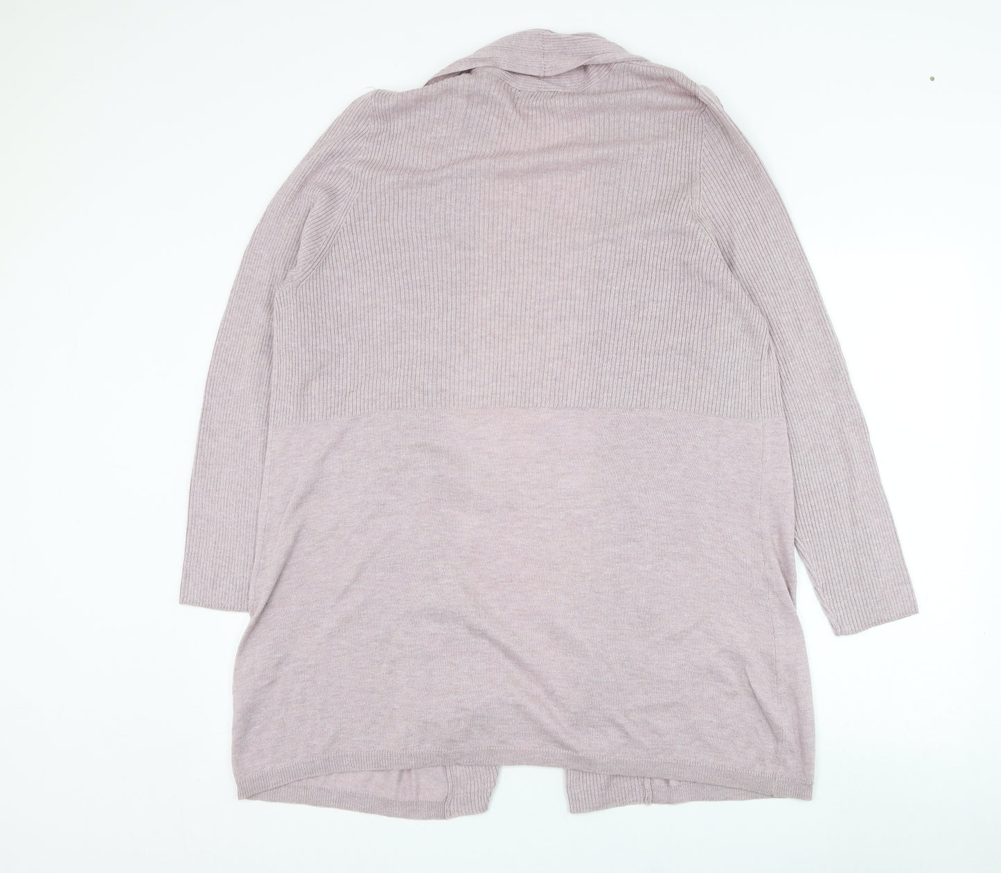 F&F Womens Pink Square Neck  Polyamide Cardigan Jumper Size 22