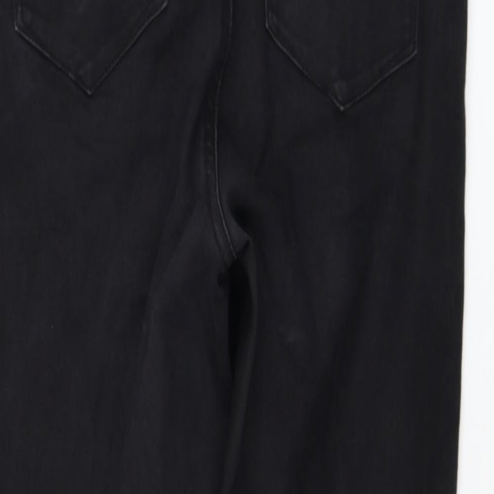 Primark Womens Black  Cotton Skinny Jeans Size 14 L26 in Regular Zip