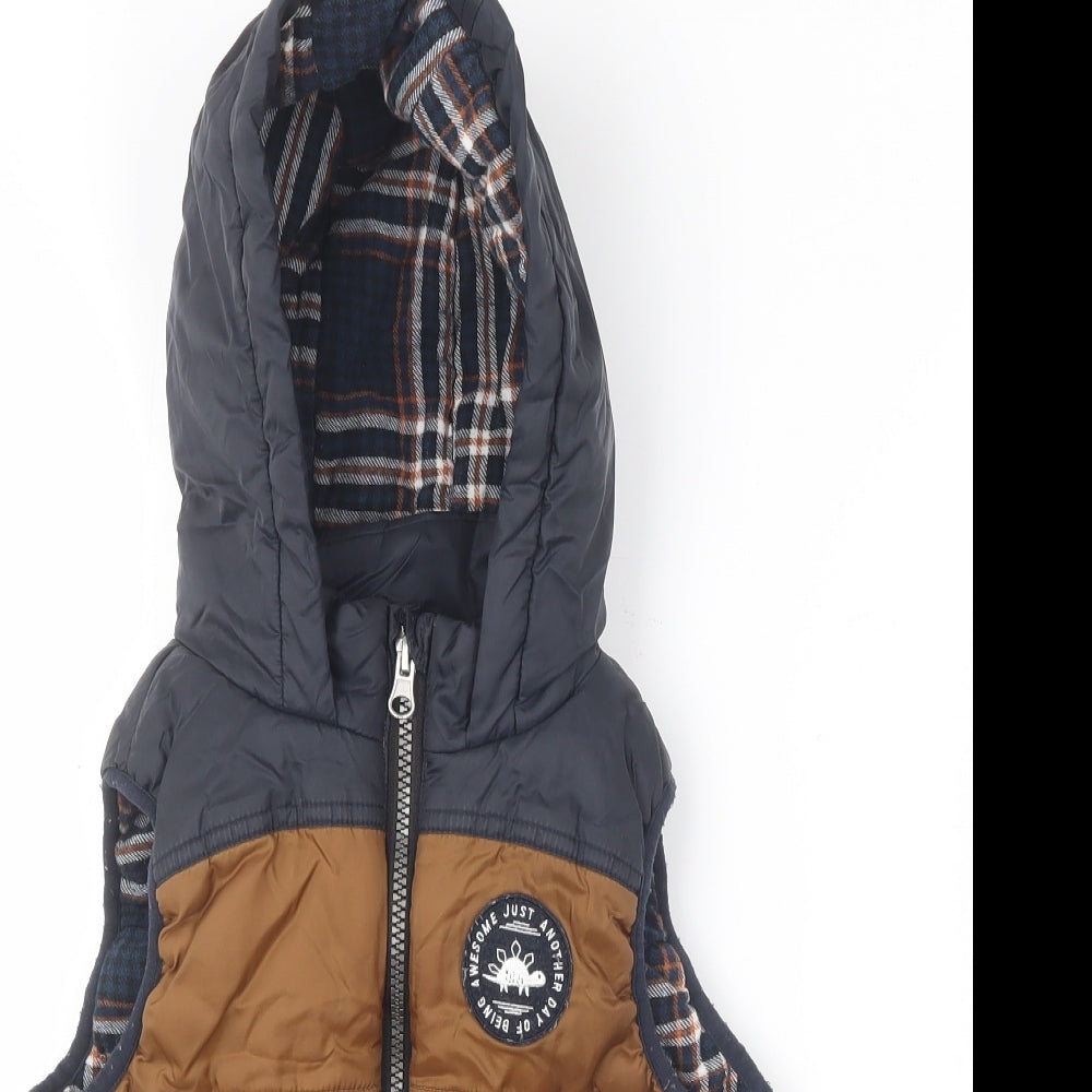 George Boys Brown   Gilet Coat Size 2-3 Years